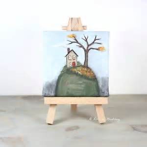Painting of House on Easel